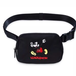 Lulu Black Belt Bag with Mickey collab